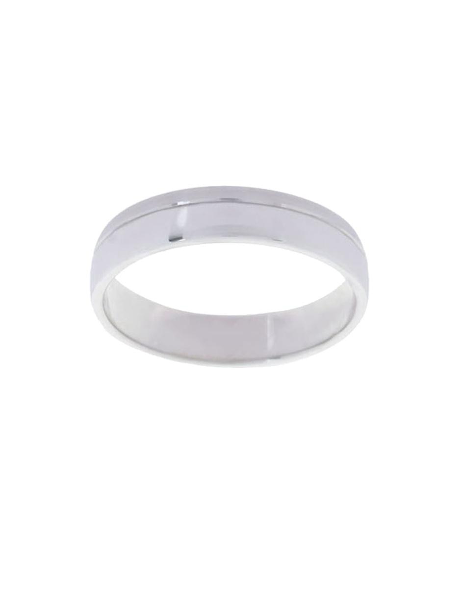 Argolla de oro blanco 14 k Essenza Rea diamante Argolla de oro blanco 14 k Essenza Rea diamante