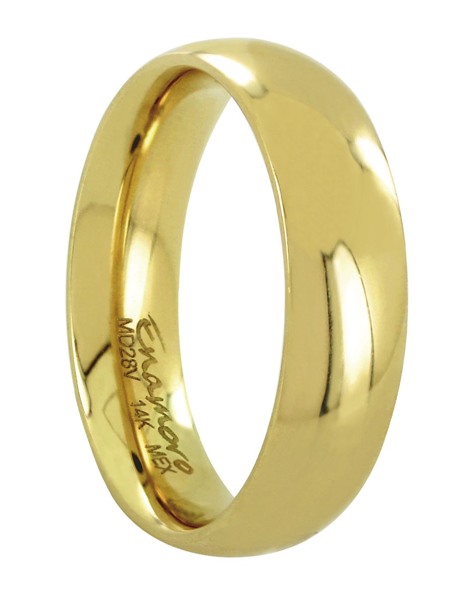 Argolla de oro 14 k D Cadena