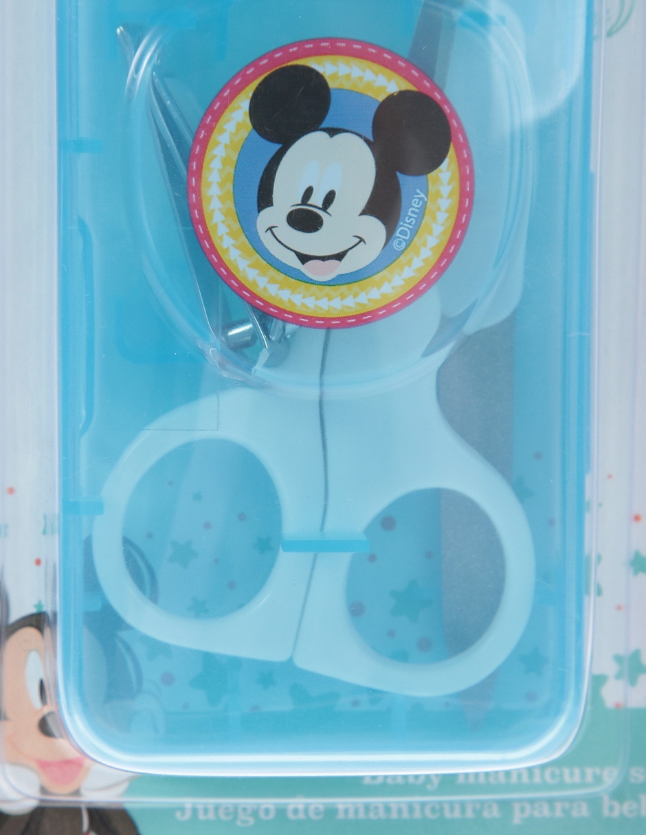 Set de manicure manual Mickey Mouse 4 piezas para niño 4