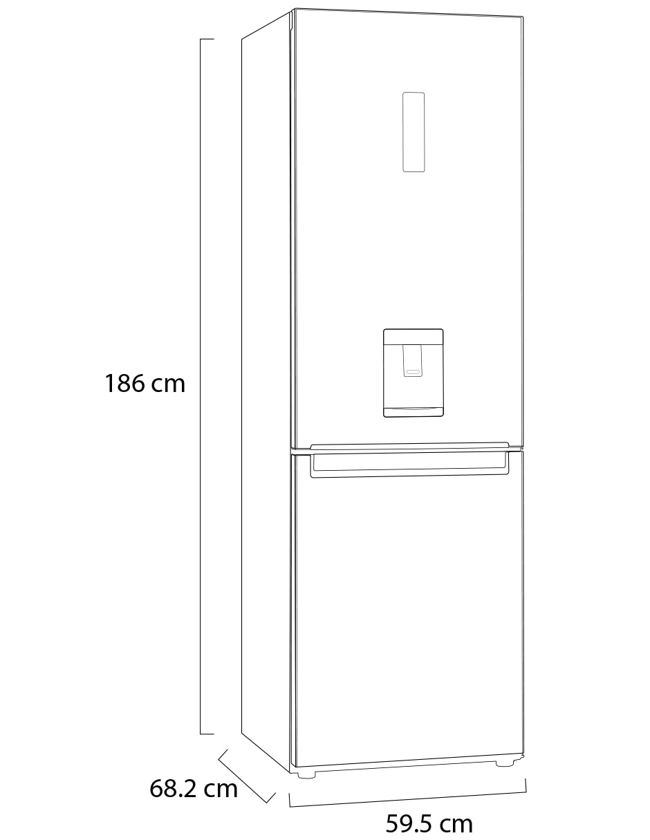 Refrigerador bottom mount LG 12 pies cúbicos inverter y no frost LB37SPP/GB37SPP