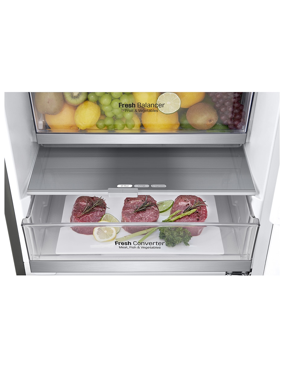 Refrigerador bottom mount LG 12 pies cúbicos inverter y no frost LB37SPP/GB37SPP