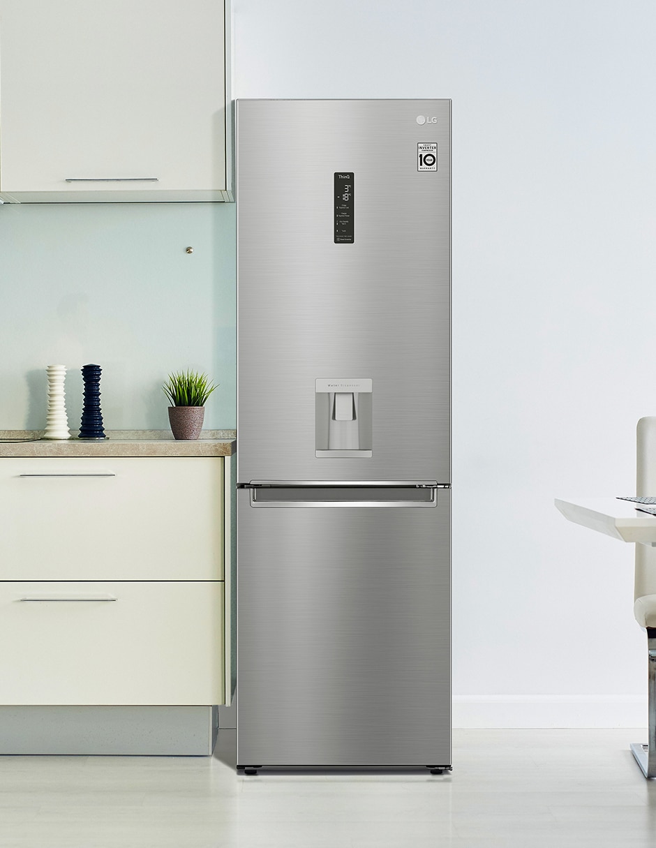 Refrigerador bottom mount LG 12 pies cúbicos inverter y no frost LB37SPP/GB37SPP