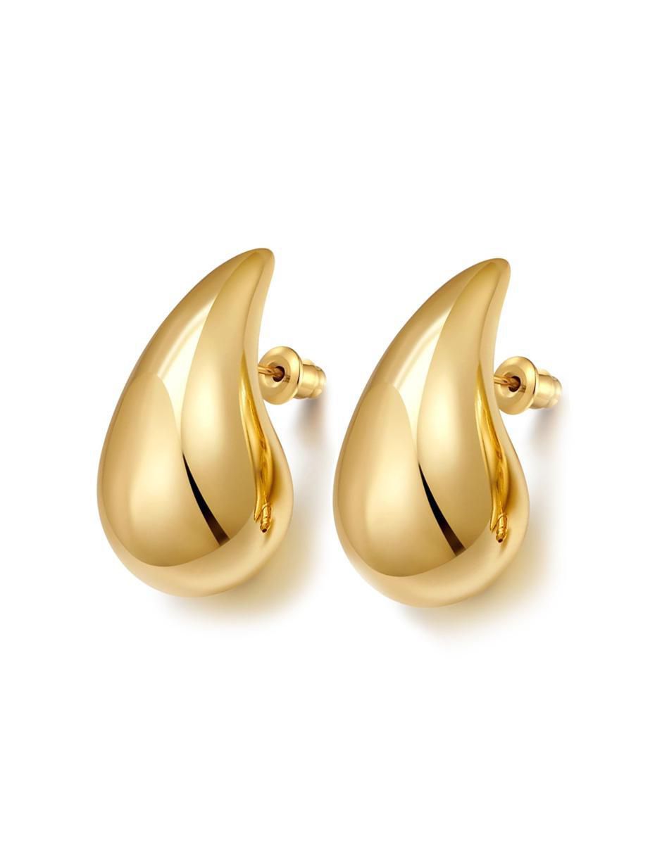 Broqueles de gota con acabado lustre