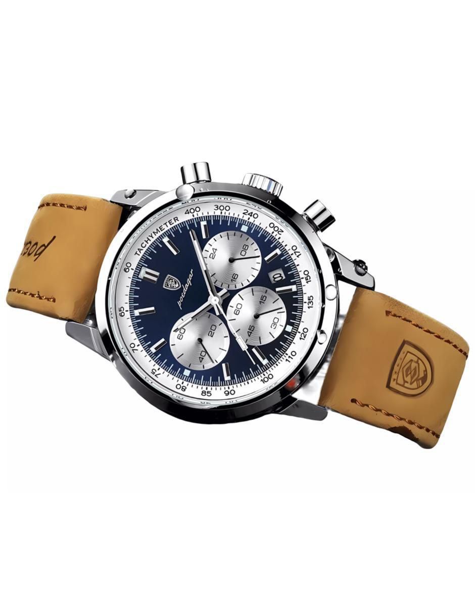 Reloj para hombre CRONO ACERO AZUL 5