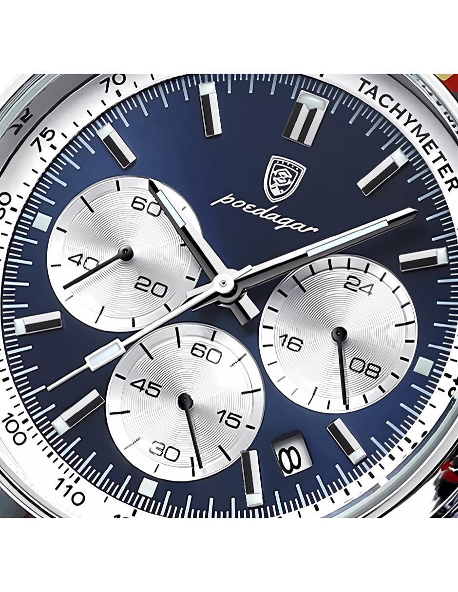 Reloj para hombre CRONO ACERO AZUL