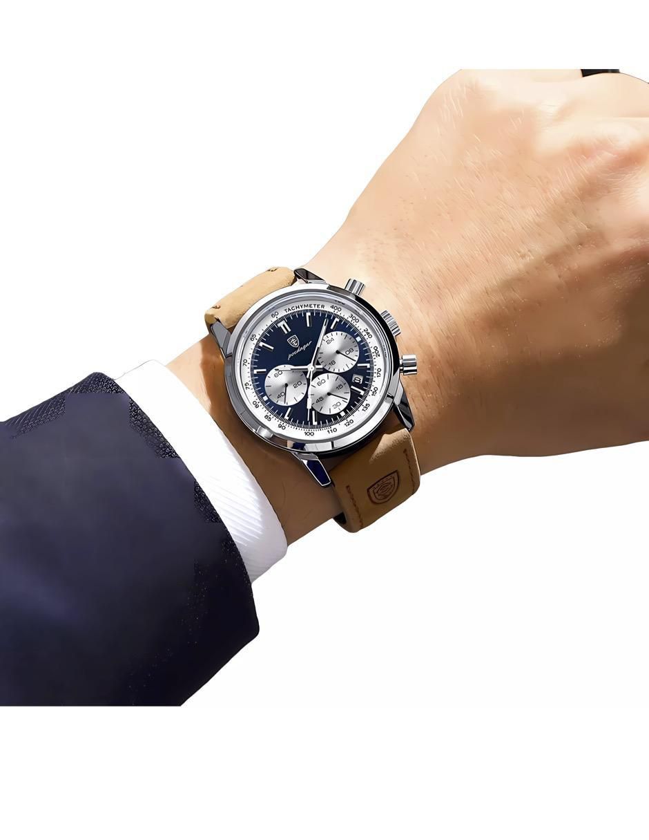 Reloj para hombre CRONO ACERO AZUL