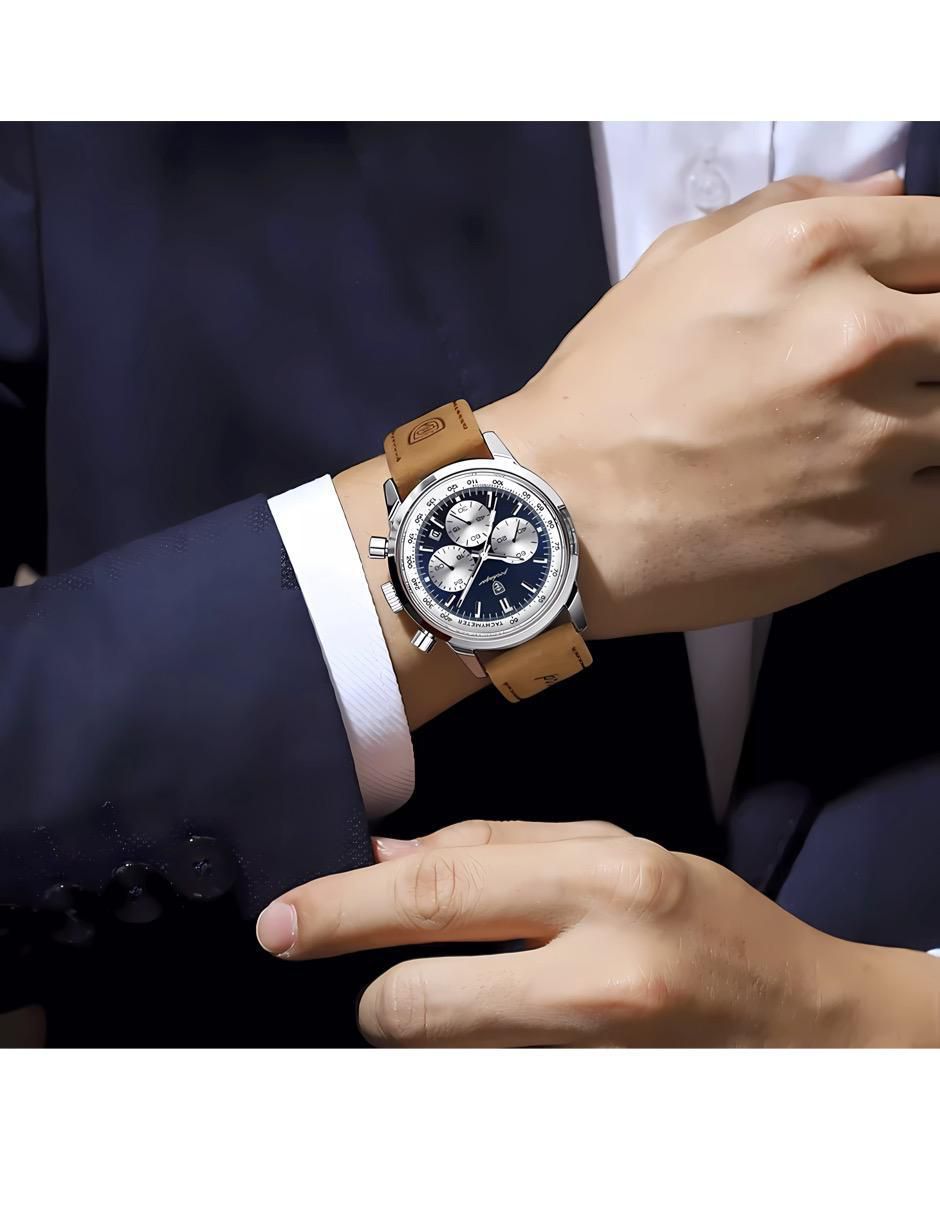 Reloj para hombre CRONO ACERO AZUL