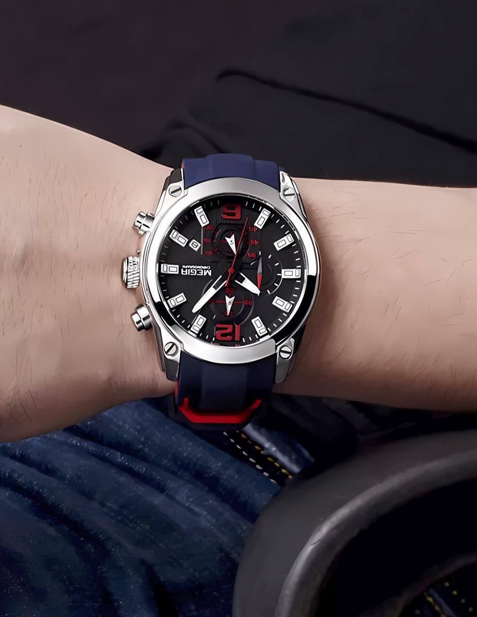 Reloj para hombre AZUL NARANJA CRONO