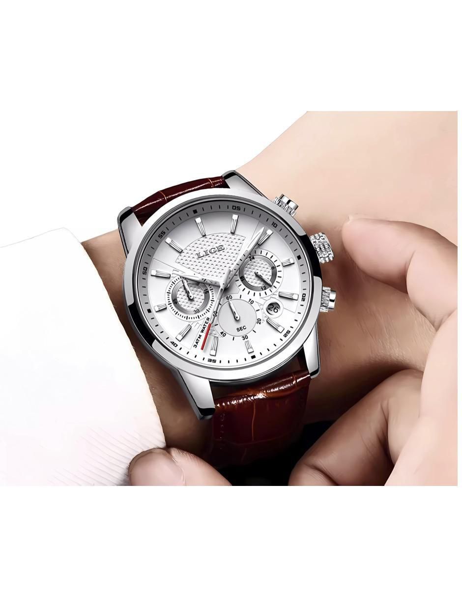 Reloj para hombre CRONO BLANCO CAFE