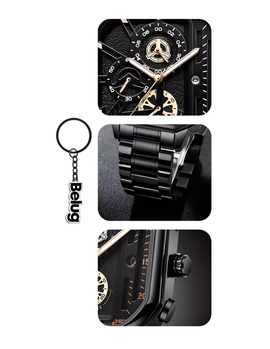 Reloj para hombre Reloj y Llavero