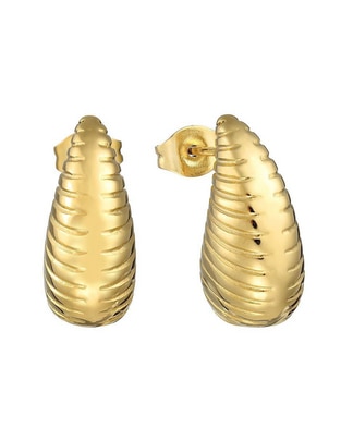 Aretes de gota con acabado texturizado Aretes de gota con acabado texturizado