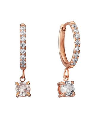 Aretes de aro con acabado brillante Aretes de aro con acabado brillante