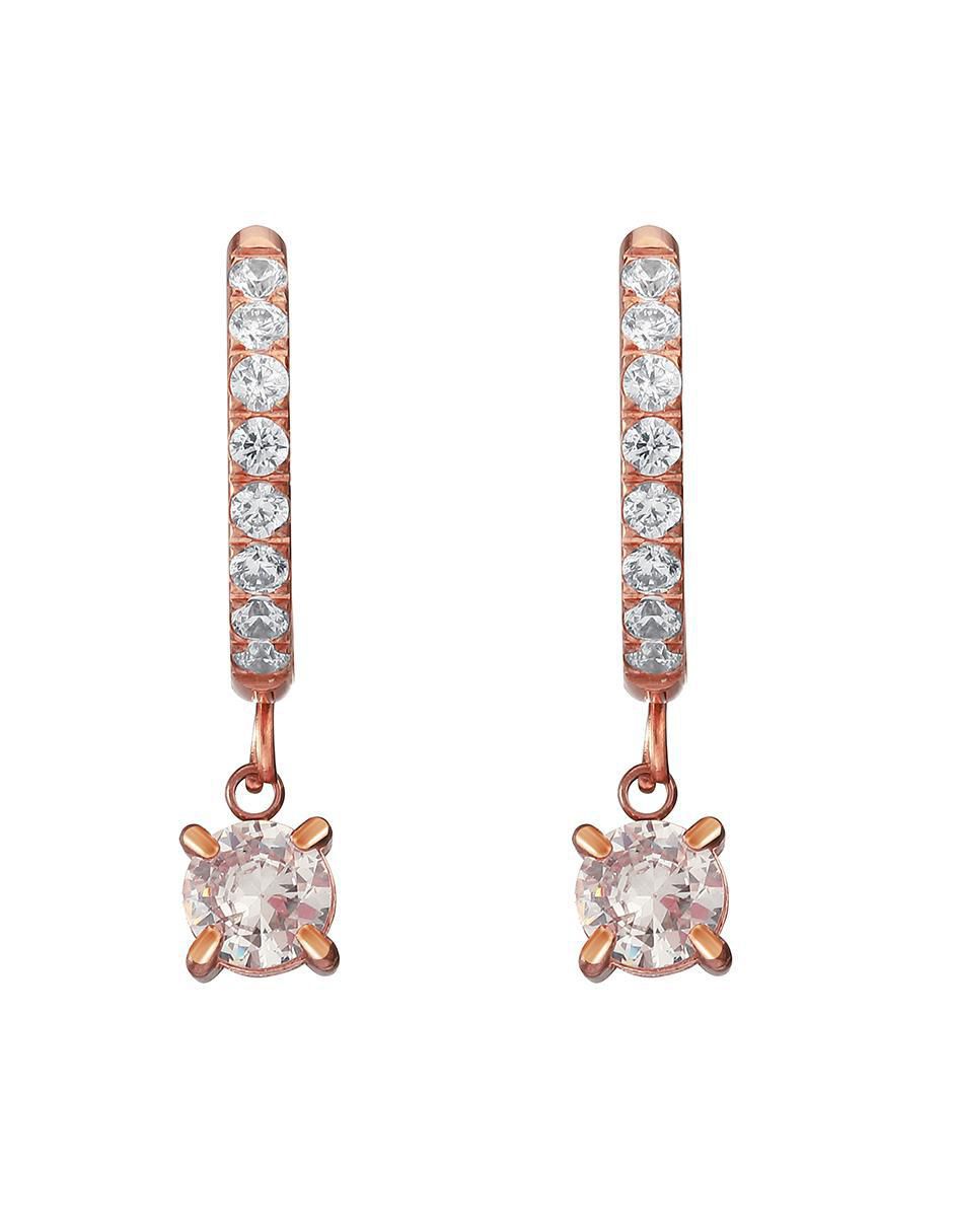 Aretes de aro con acabado brillante 2