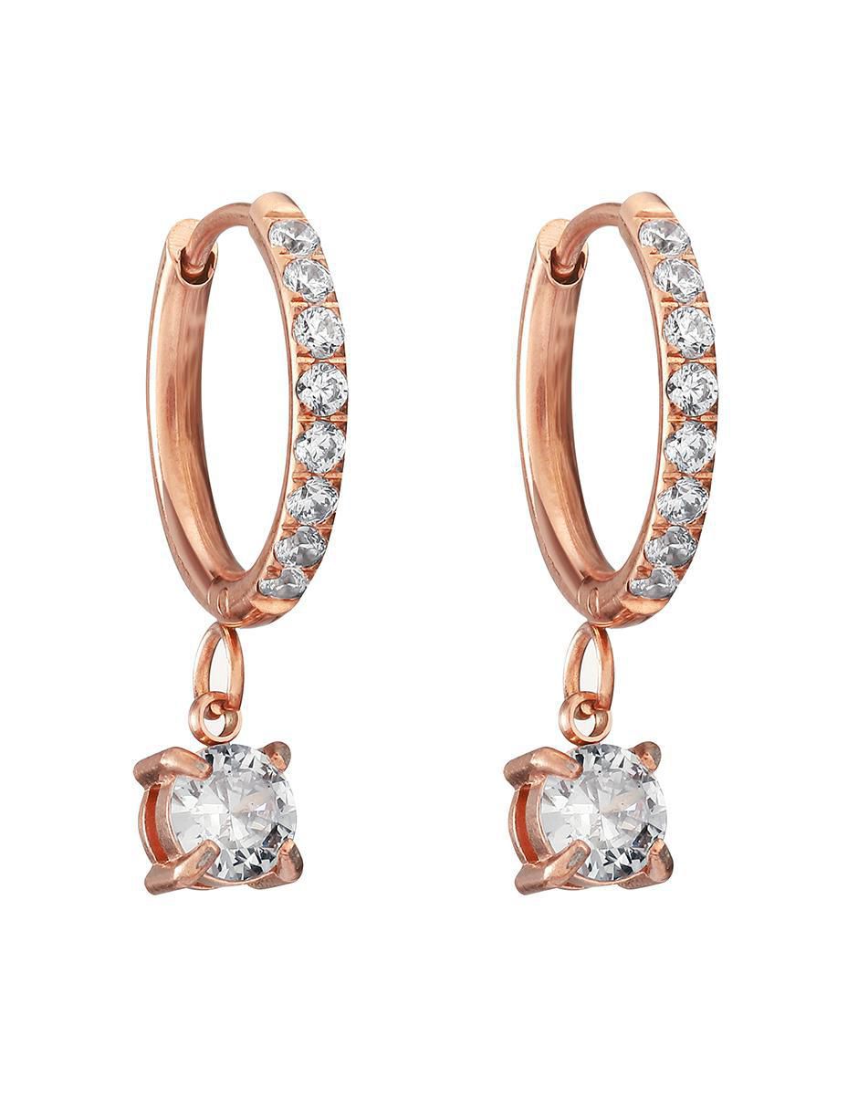 Aretes de aro con acabado brillante 3