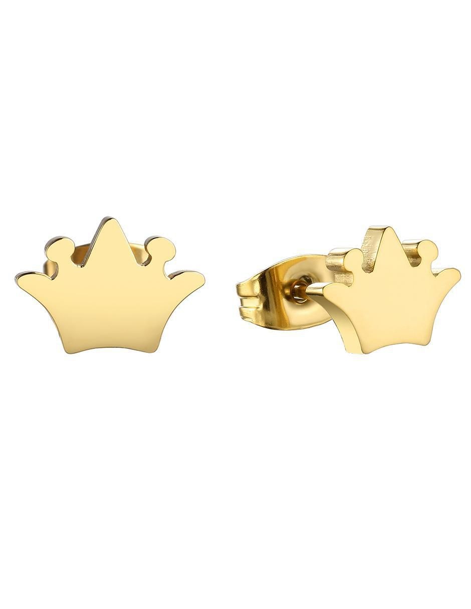 Set de aretes Earrings Rosegold con acabado brillante resina 2