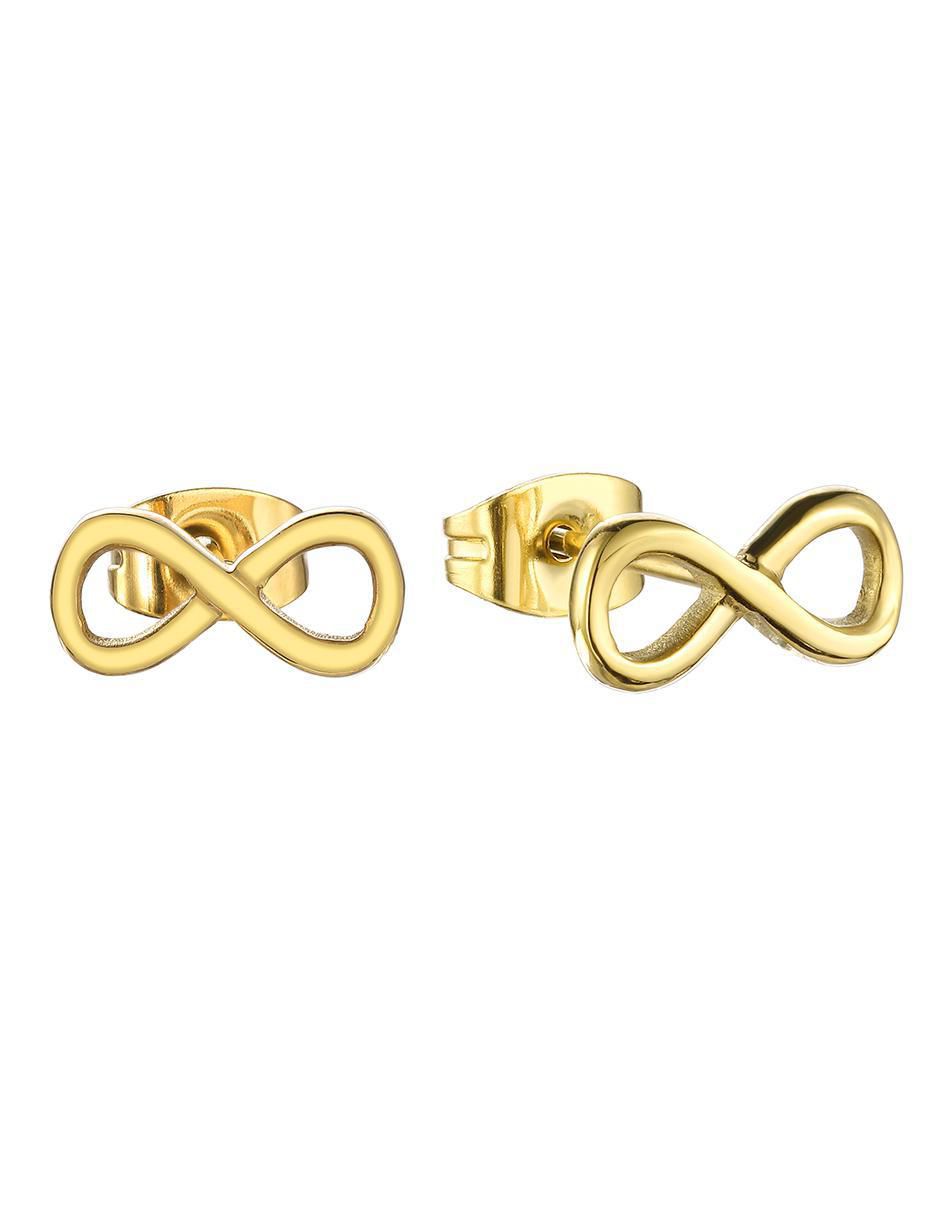 Set de aretes Earrings Rosegold con acabado brillante resina 4