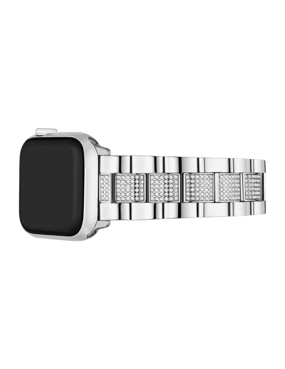 Correa smartwatch para reloj Apple de acero con logo de la marca en lado izquierdo 8
