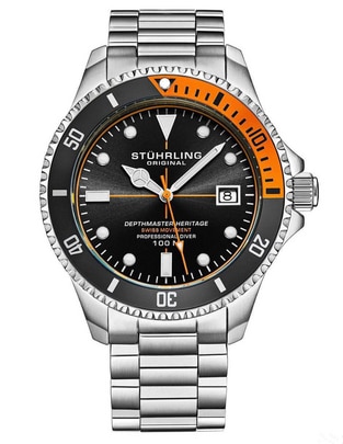Reloj Stuhrling Depthmaster Heritage para hombre 4058.1