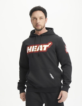 Sudadera Pro Standard con capucha y bolsa Miami Heats para hombre
