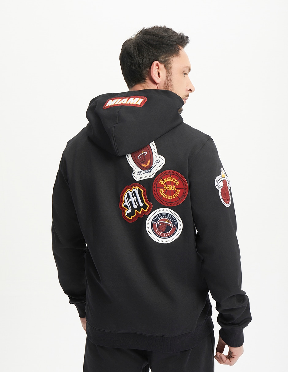 Sudadera Pro Standard con capucha y bolsa Miami Heats para hombre