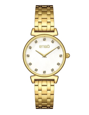 Reloj Clã¡Sica Elegancia Golden Radiance para mujer EW1076L1