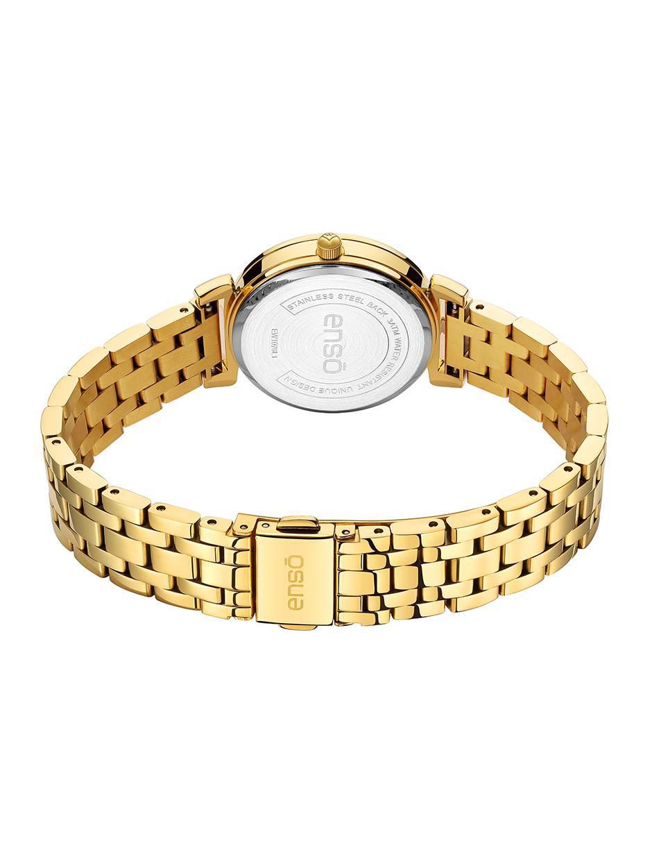Reloj Clã¡Sica Elegancia Golden Radiance para mujer EW1076L1