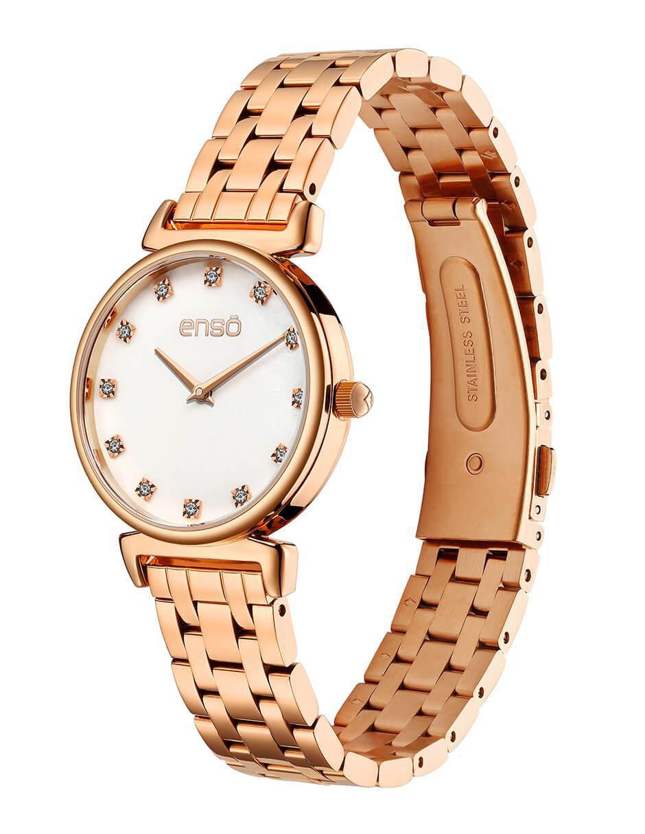 Reloj Clã¡Sica Elegancia Rosegold Moments para mujer EW1076L2 3