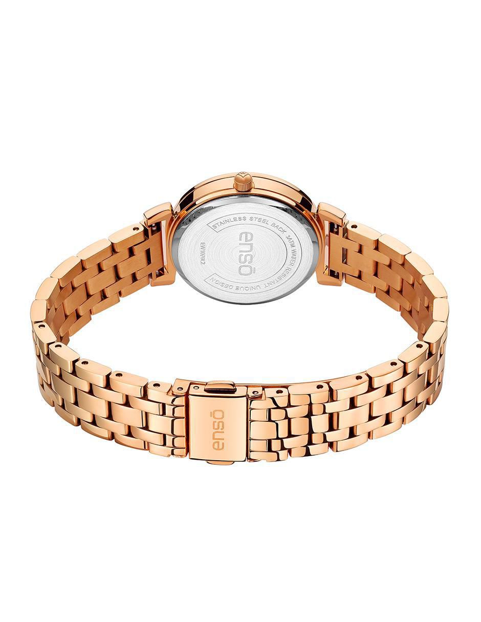 Reloj Clã¡Sica Elegancia Rosegold Moments para mujer EW1076L2 2