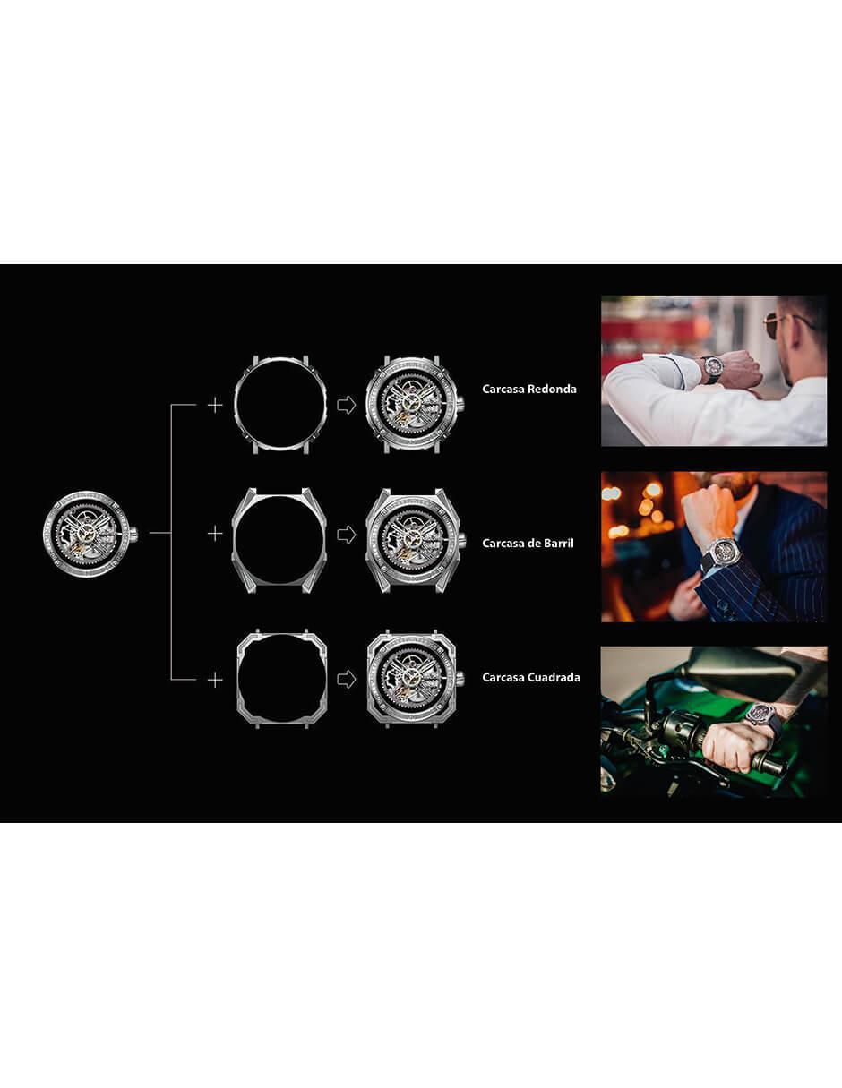 Reloj Titanium Alloy Shadow para hombre M051-TT01-W6B 8