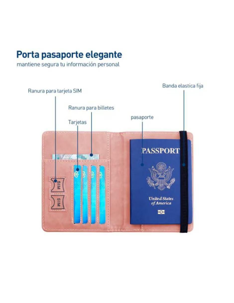 Set de porta pasaporte