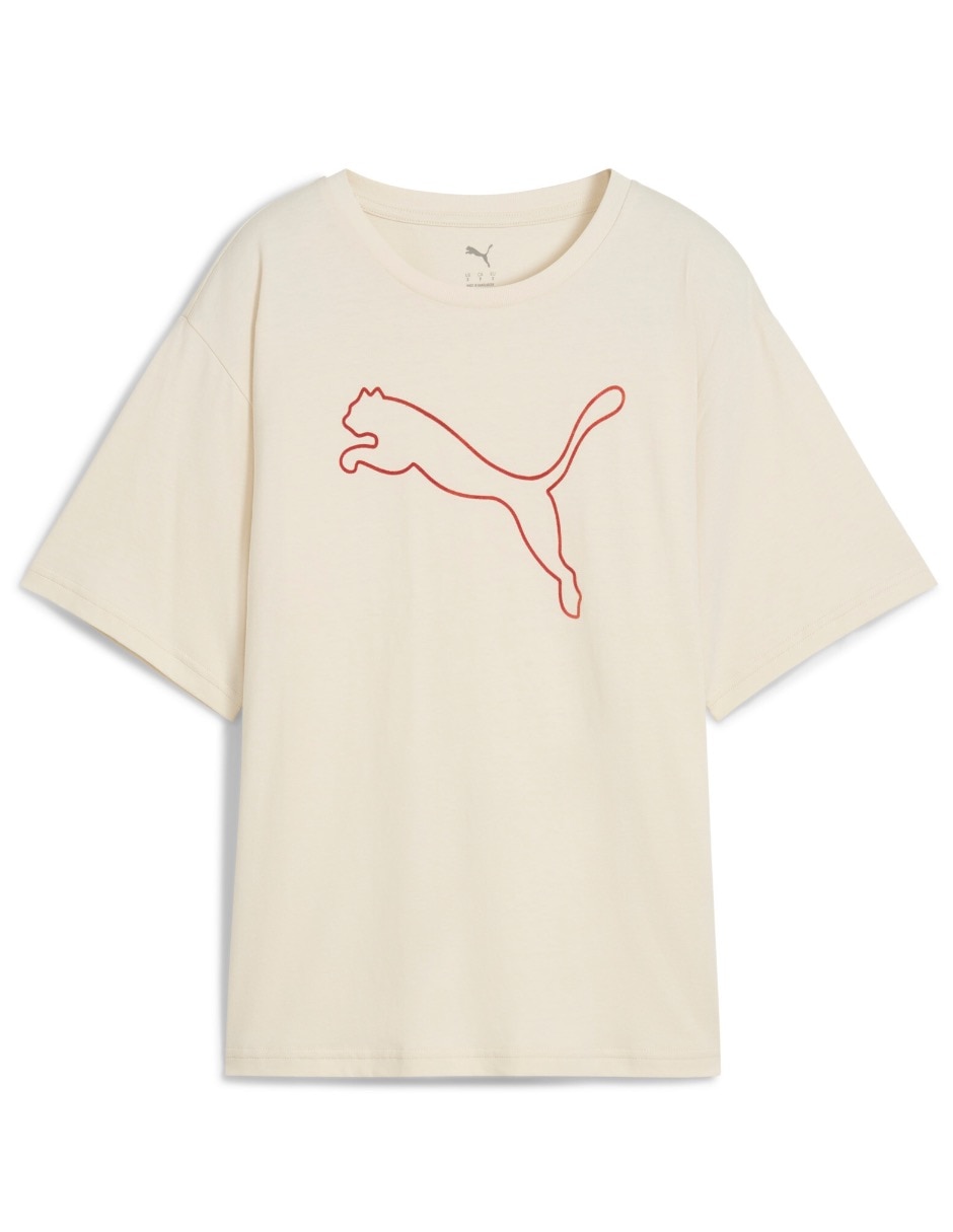 Playera manga corta Puma cuello redondo para mujer