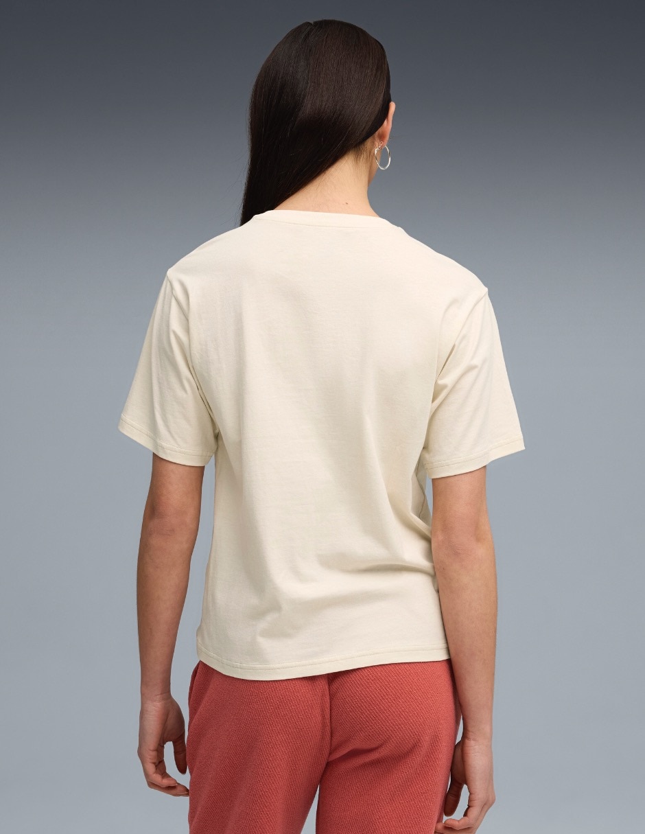 Playera manga corta Puma cuello redondo para mujer