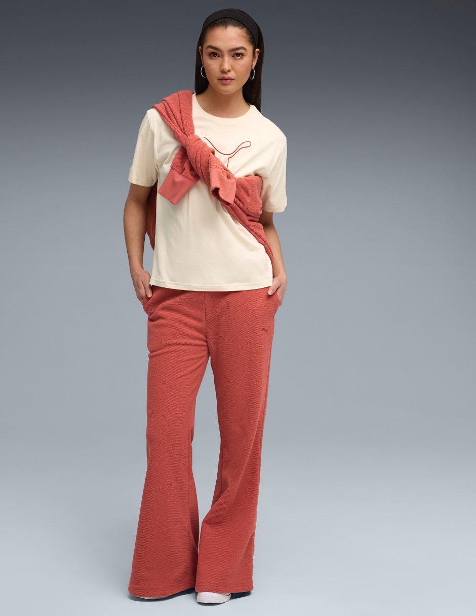 Playera manga corta Puma cuello redondo para mujer