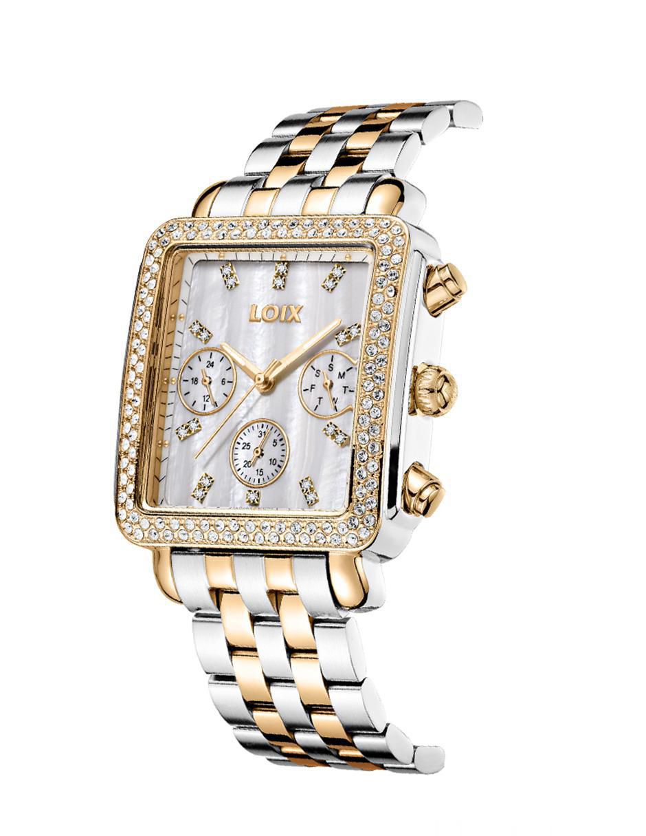 Reloj Loix Fashion unisex L1226-1 bicolor