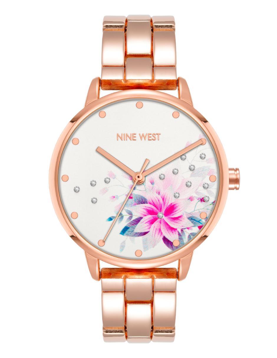 Reloj nine west rose gold collection para mujer nw2460rgfl
