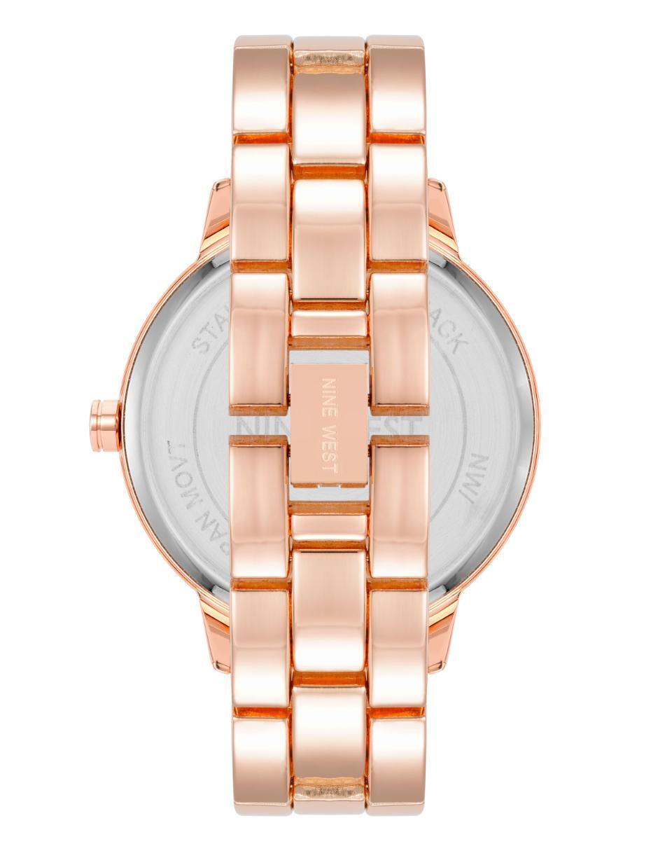 Reloj nine west rose gold collection para mujer nw2460rgfl