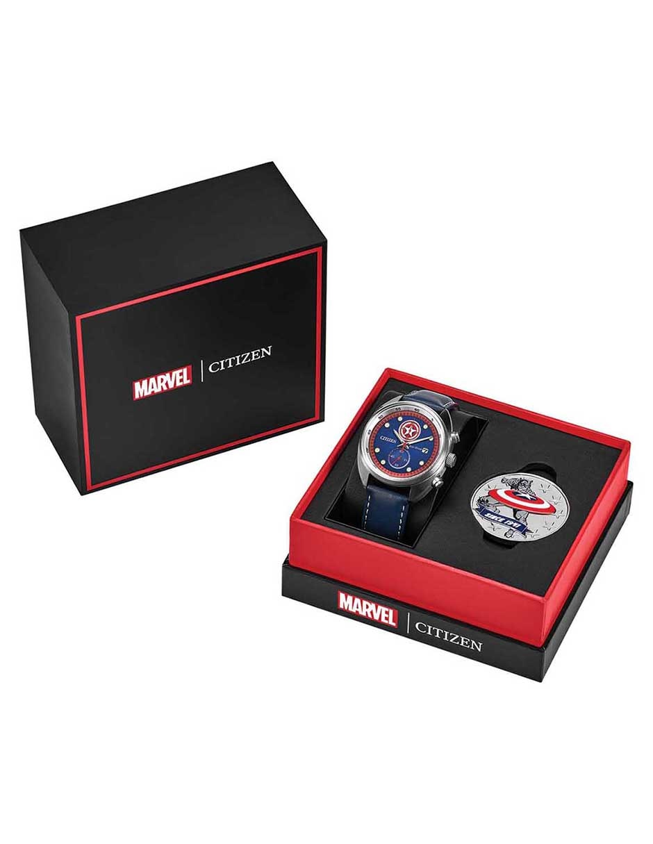 Reloj Marvel Capitan America 85° Aniversario para hombre 62090