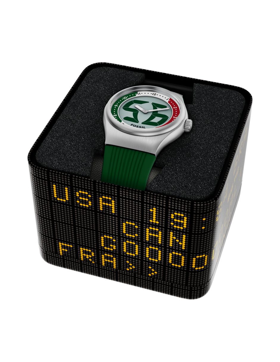 Reloj Fossil Big Tic World Flags Edición Limitada México E Italia para hombre Le1236