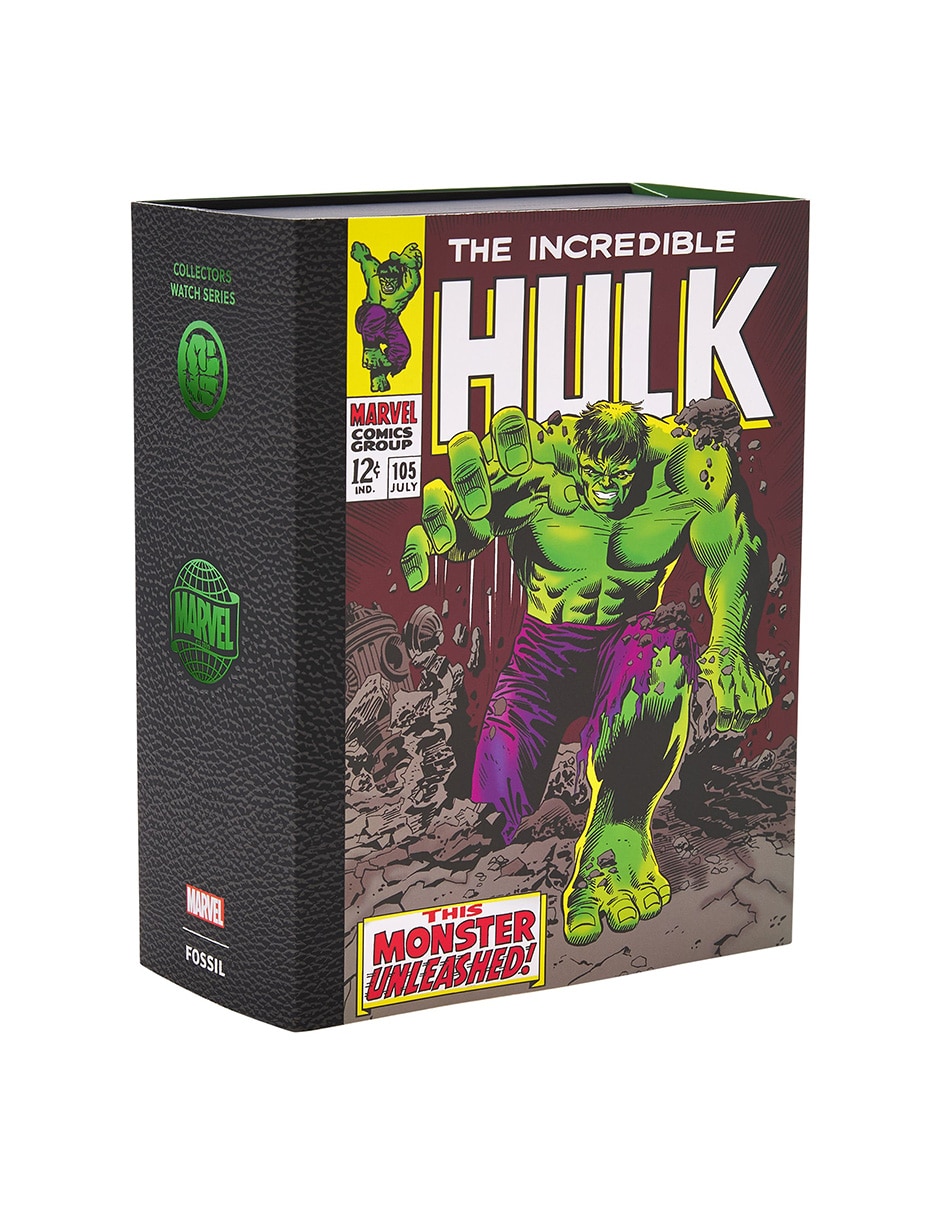 Reloj marvel x fossil edición limitada hulk para hombre le1246set 8
