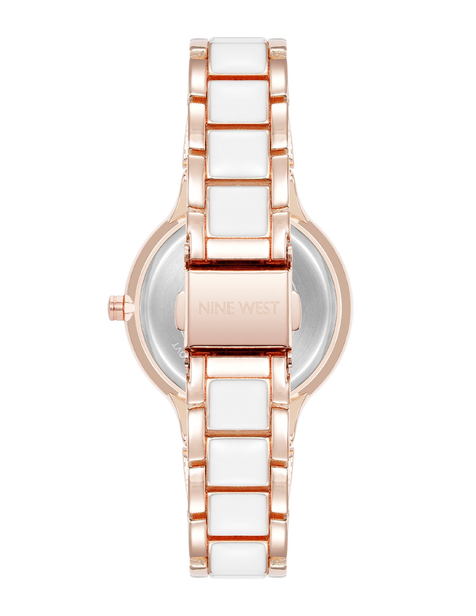 Reloj nine west white collection para mujer nw3226twrg