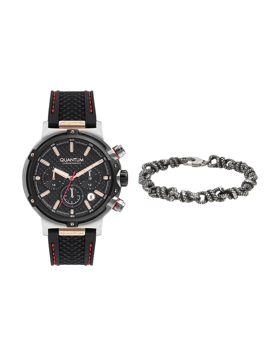 Set reloj black collection para hombre qtboxrj42 1