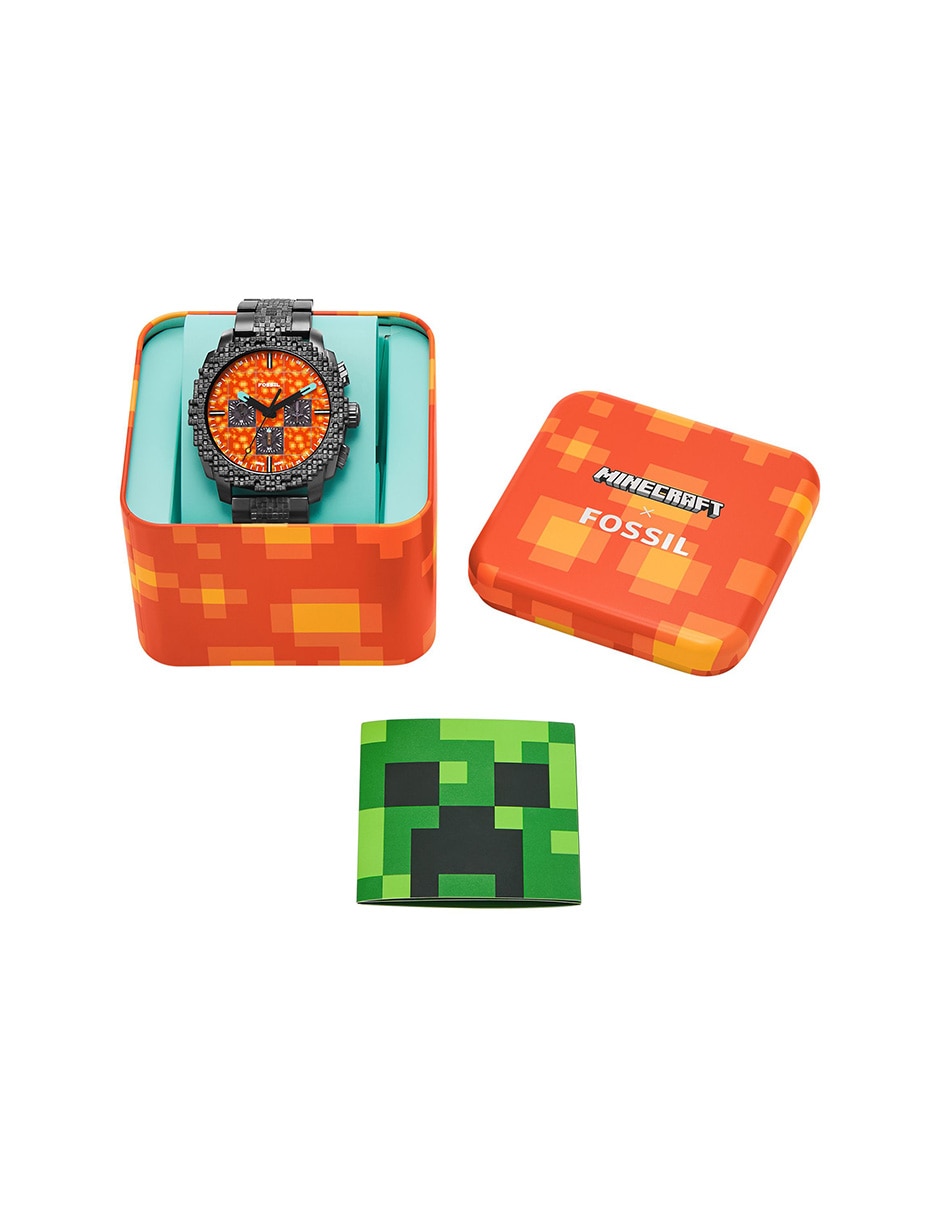 Reloj minecraft x fossil the nether para hombre le1251 8