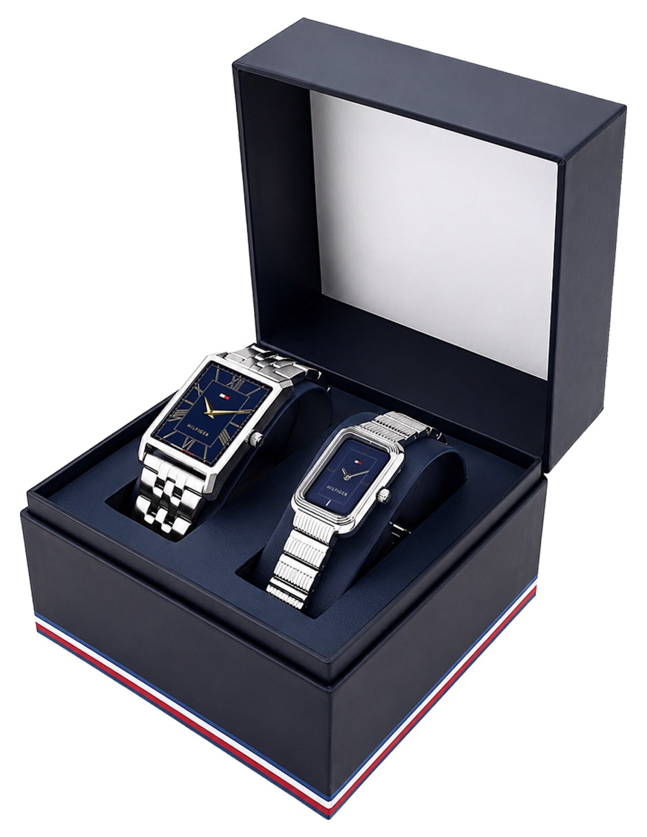 Kit de reloj tommy hilfiger para hombre 1770035