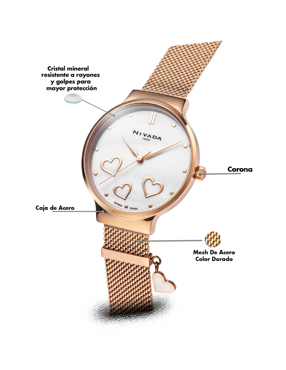 Reloj pulsera para mujer NP26064LDORBI 4