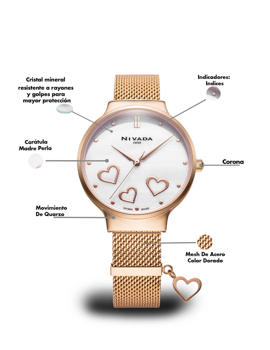 Reloj pulsera para mujer NP26064LDORBI 3