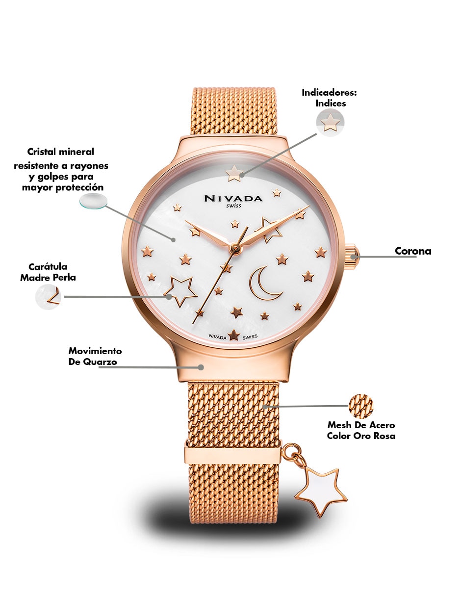 Reloj pulsera para mujer NP26068LDORBI 2