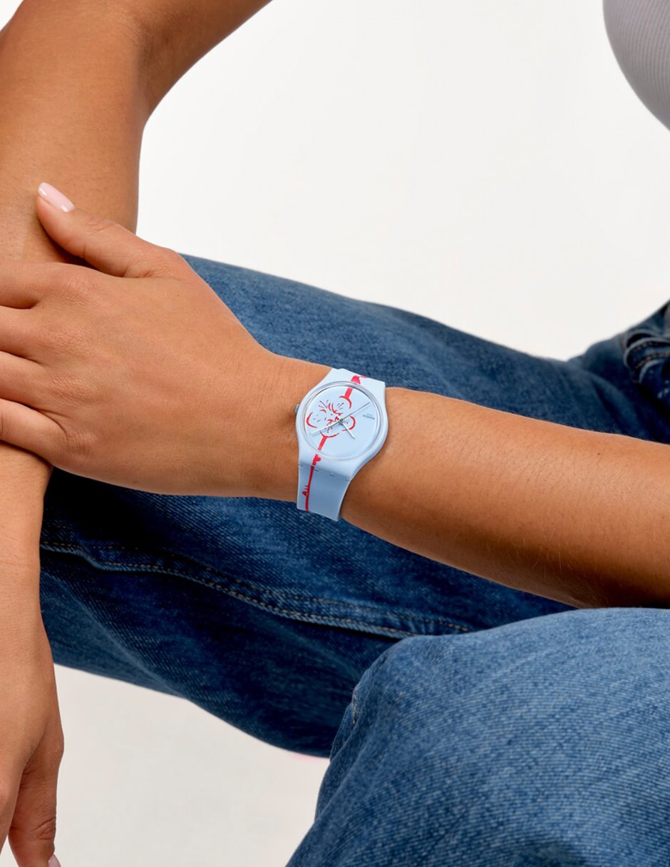 Reloj swatch art peace hotel flowering plum unisex so28z136 4