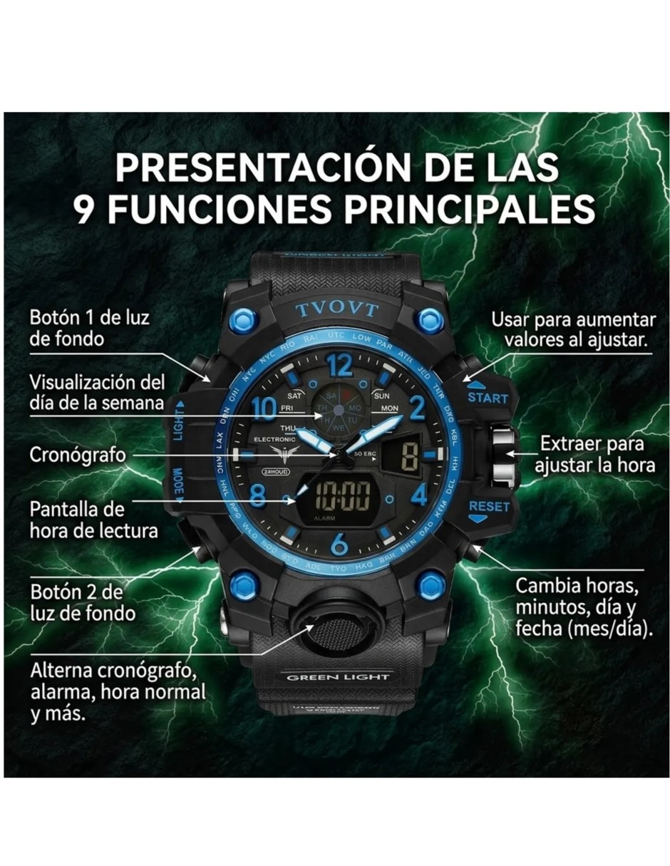 Reloj para Hombre Reloj Digital 3