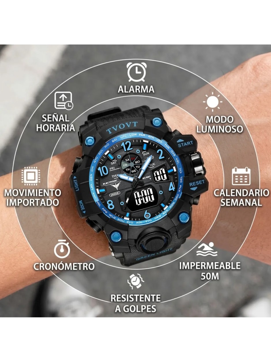Reloj para Hombre Reloj Digital 4