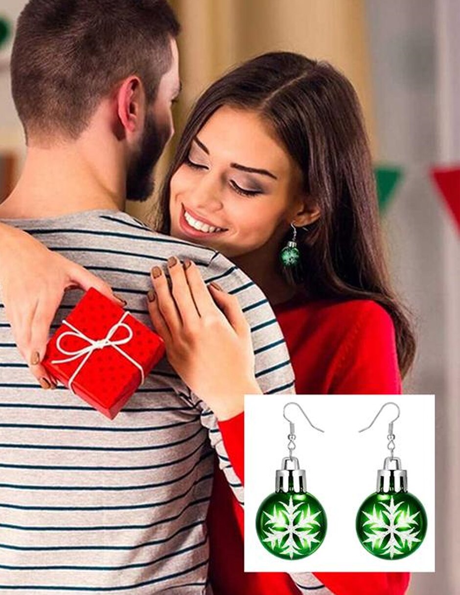 Aretes largos de aleación metálica 2
